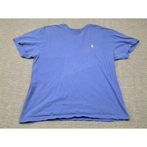 Polo Ralph Lauren Mens Medium Blue Short Sleeve Cotton Pony Logo T-Shirt RN41381